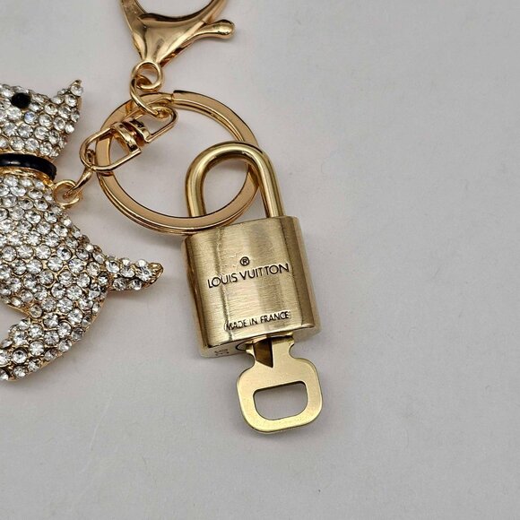 Authentic Louis Vuitton Lock & Key with unbranded Bagcharm, Keycharm, Keychain - Picture 6 of 7